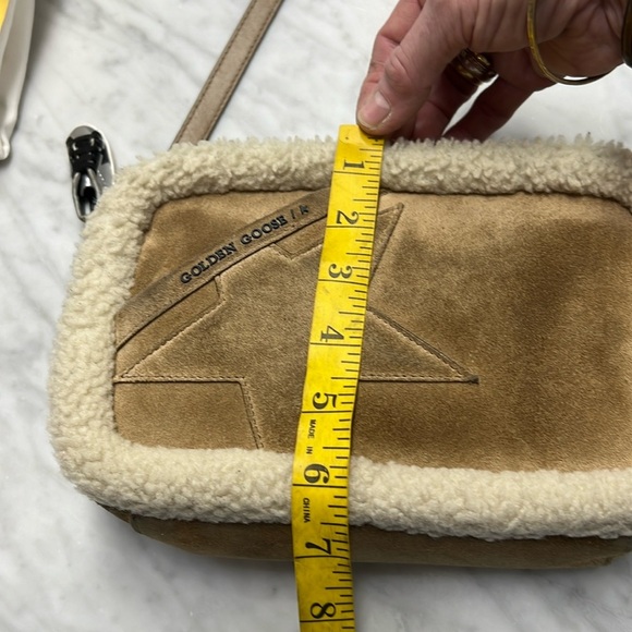 Golden Goose Star Suede and Sherling Crossbody Handbag - Picture 16 of 16